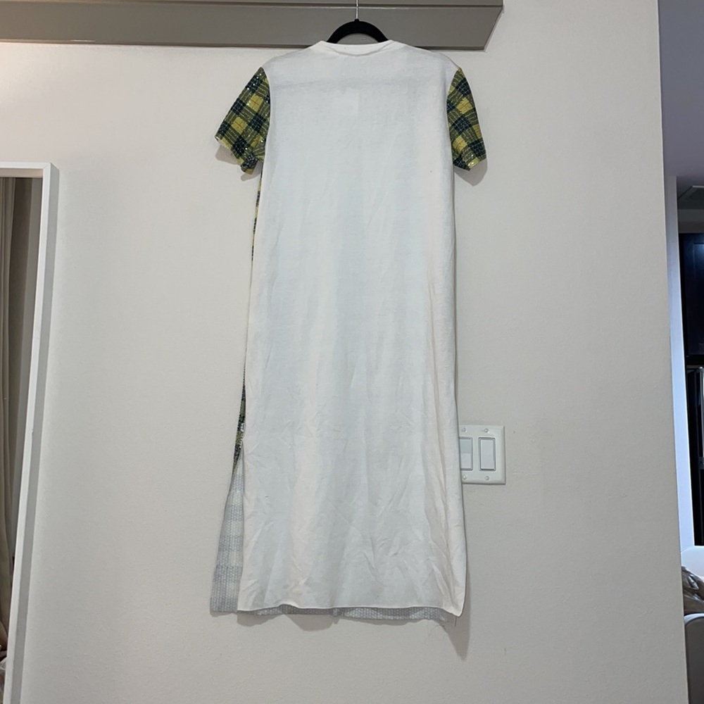 Zara Yellow and Green Plaid Midi Dress - Picture 5 of 6